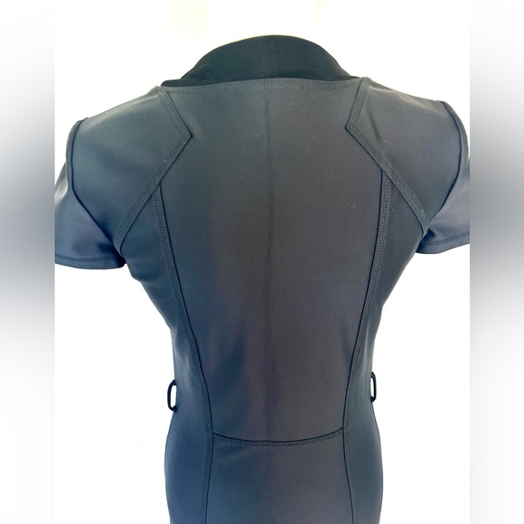 Authentic Gucci Black Neoprene Zipper Front Dress - Picture 8 of 17